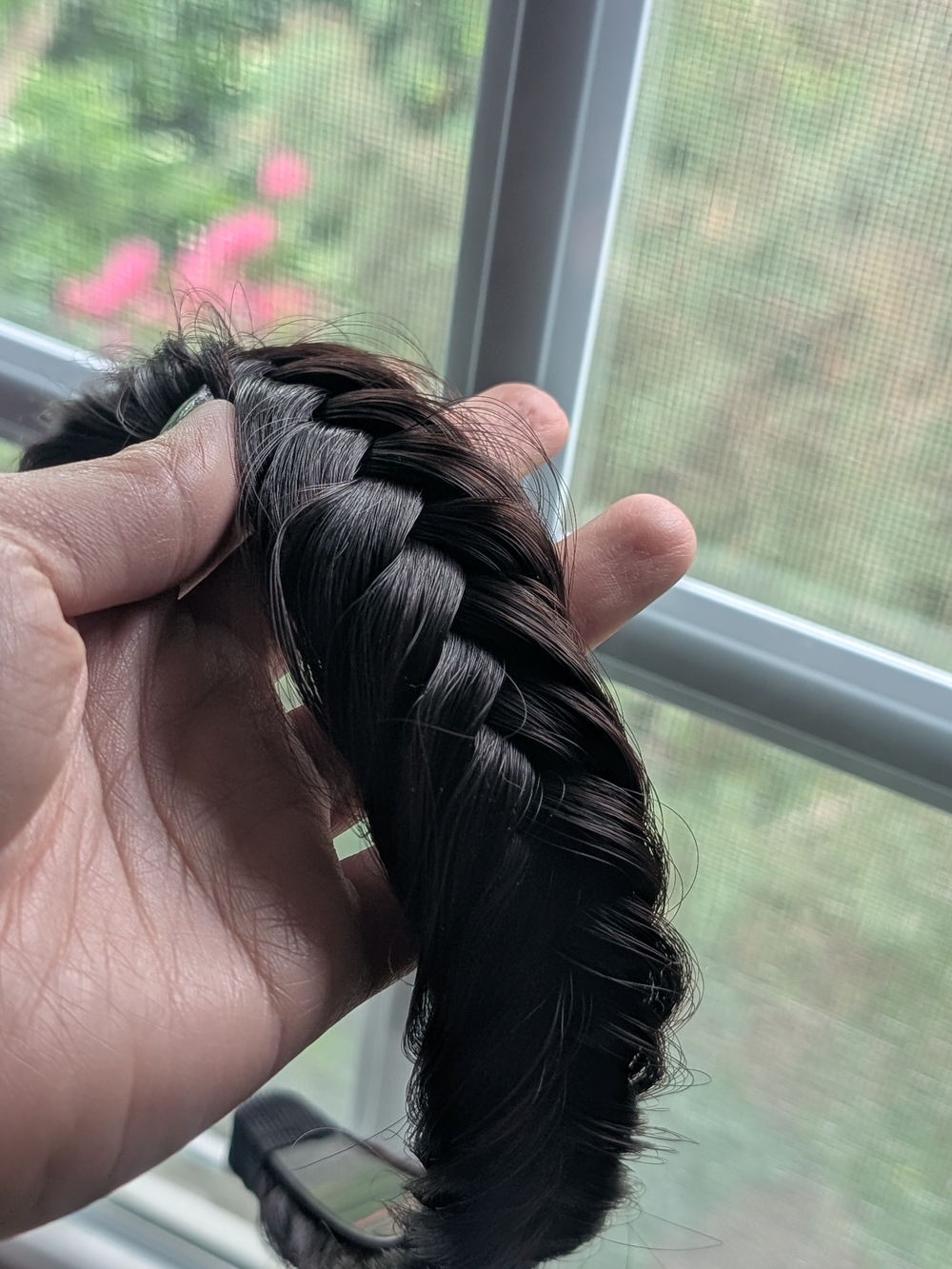 Dark Brown Braided Headband